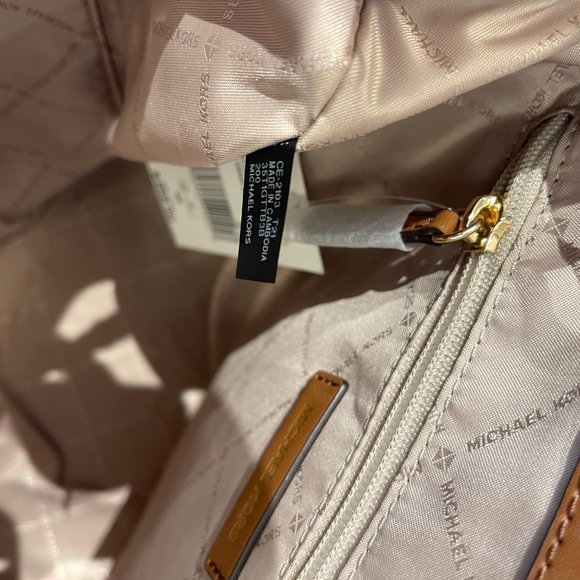 Michael Kors Jet Set Item Large Chain Backpack MK Brown - Picture 11 of 11